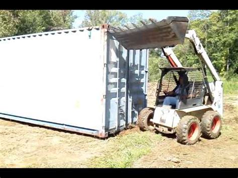 lift a conex box with skid steer|moving conex containers with a skid steer .